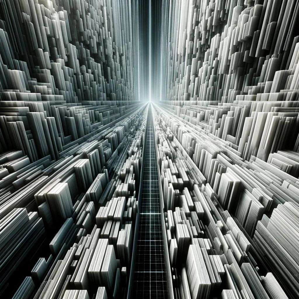 a representation of anxiety, digital art, infinity